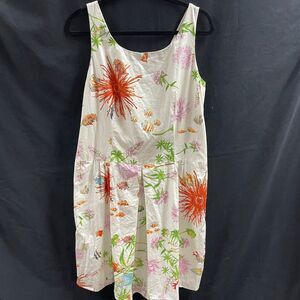 Salvatore Ferragamo Dress Sea Life Print Vtg Size 14 Condition issues